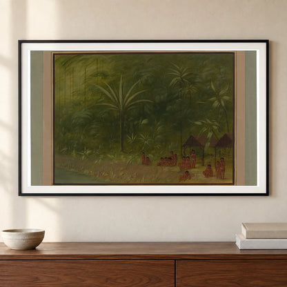Encampment Of Cocomas Looking Ashore 1965.16.285 — Famous Paintings shown in a styled interior