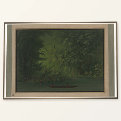 Entrance To A Lagoon, Shore Of The Amazon 1965.16.294 — Famous Paintings famous paintings print by SaamCrafts