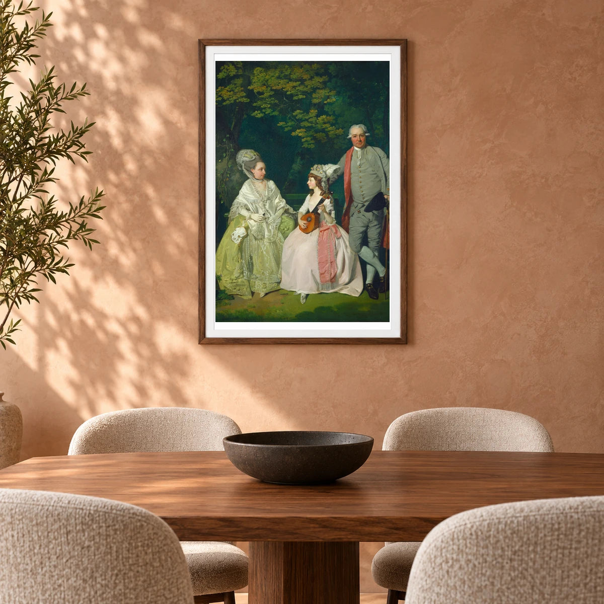 Family Group 1983.1.43 — Famous Paintings shown in a styled interior