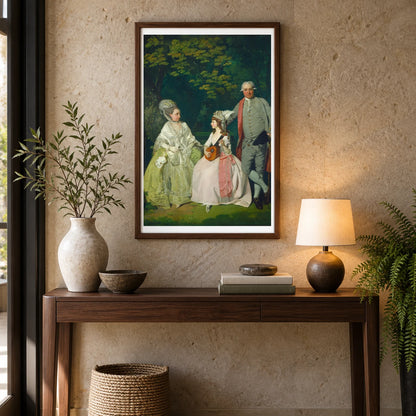 Family Group 1983.1.43 — Famous Paintings shown in a styled interior