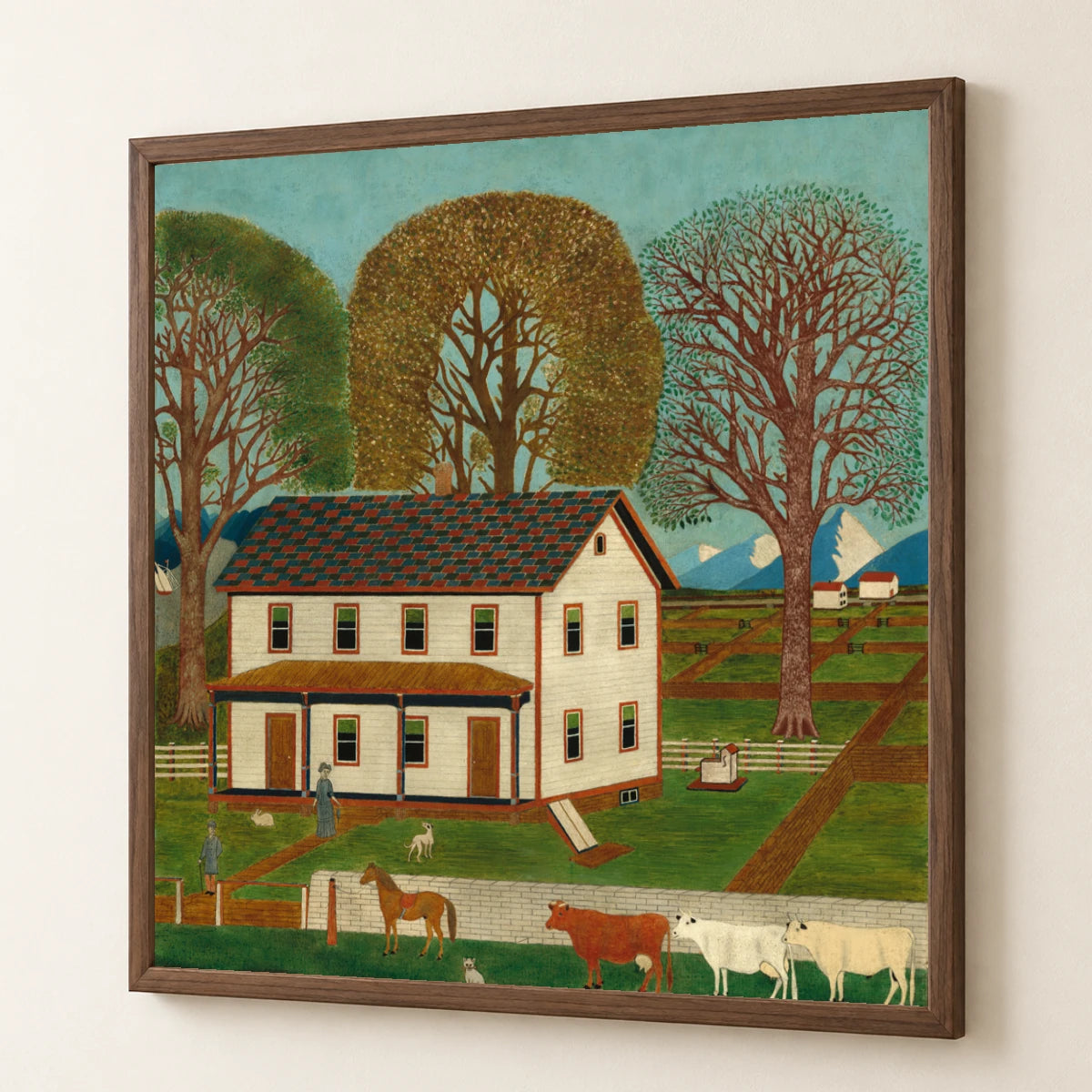 Farmhouse In Mahantango Valley 1953.5.94 — Famous Paintings famous paintings print by SaamCrafts