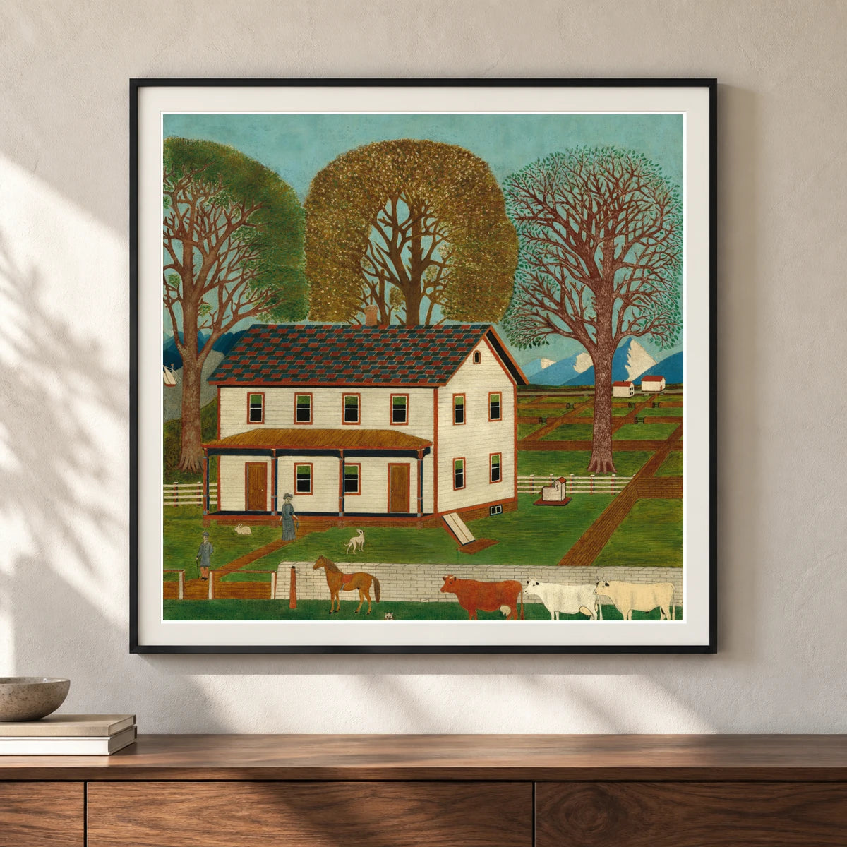 Farmhouse In Mahantango Valley 1953.5.94 — Famous Paintings shown in a styled interior