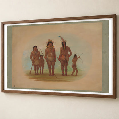 Five Iquito Indians 1965.16.235 — Famous Paintings famous paintings print by SaamCrafts