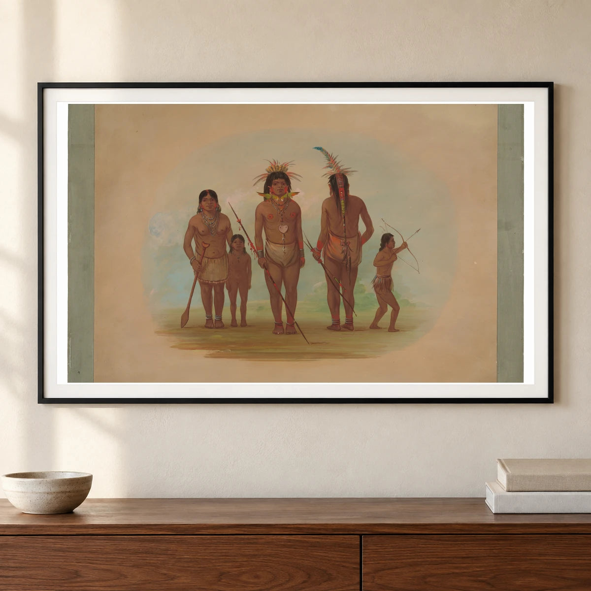 Five Iquito Indians 1965.16.235 — Famous Paintings shown in a styled interior