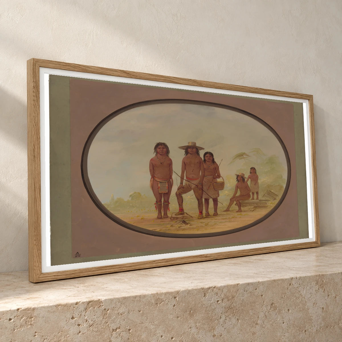 Five Maya Indians 1965.16.174 — Famous Paintings famous paintings print by SaamCrafts