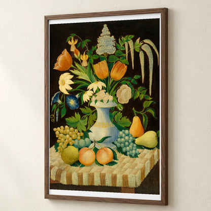 Flowers And Fruit 1953.5.101 — Famous Paintings famous paintings print by SaamCrafts