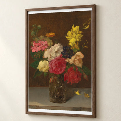 Flowers In A Cut Glass Vase 2018.44.1 — Famous Paintings famous paintings print by SaamCrafts