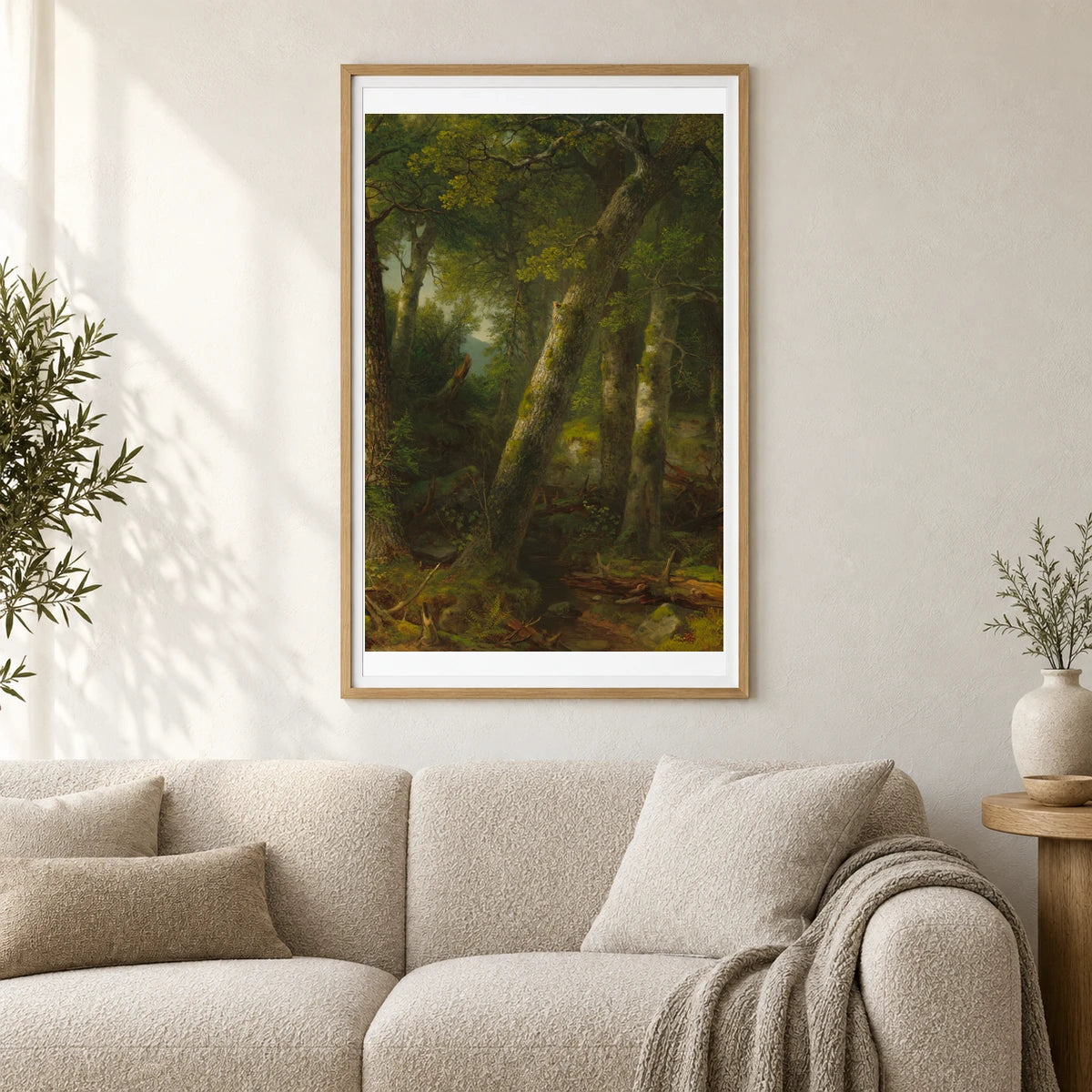 Forest In The Morning Light 1978.6.2 — Famous Paintings shown in a styled interior