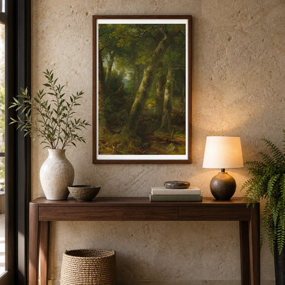 Forest In The Morning Light 1978.6.2 — Famous Paintings shown in a styled interior