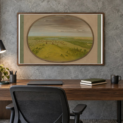 Fort Union 1965.16.186 — Famous Paintings shown in a styled interior