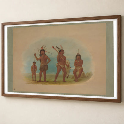 Four Arowak Indians 1965.16.226 — Famous Paintings famous paintings print by SaamCrafts
