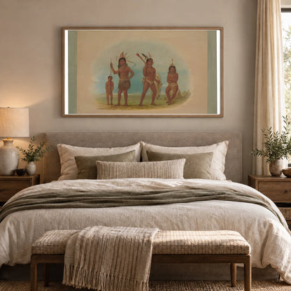 Four Arowak Indians 1965.16.226 — Famous Paintings shown in a styled interior