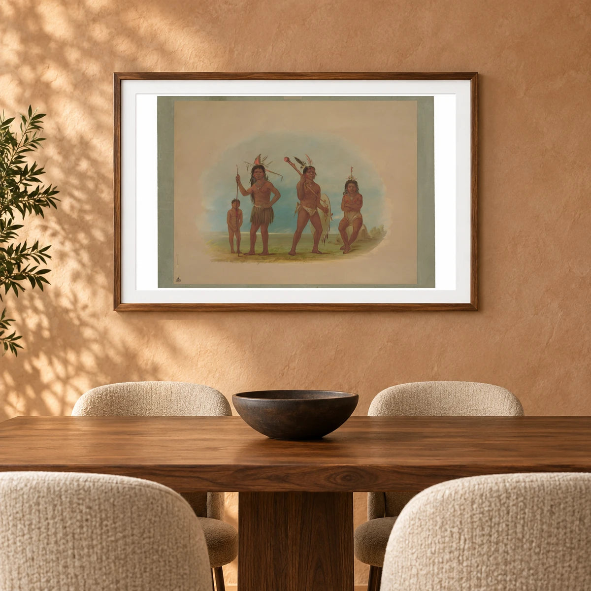 Four Arowak Indians 1965.16.226 — Famous Paintings shown in a styled interior