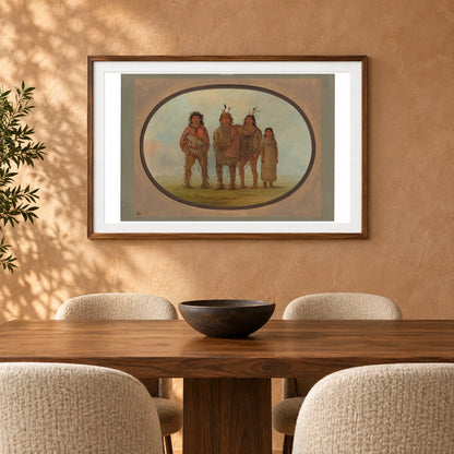 Four Dogrib Indians 1965.16.165 — Famous Paintings shown in a styled interior
