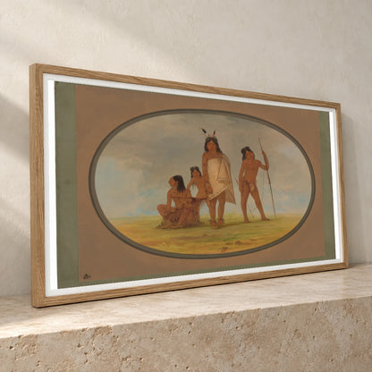 Four Flathead Indians 1965.16.150 — Famous Paintings famous paintings print by SaamCrafts