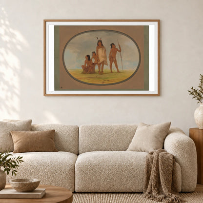 Four Flathead Indians 1965.16.150 — Famous Paintings shown in a styled interior