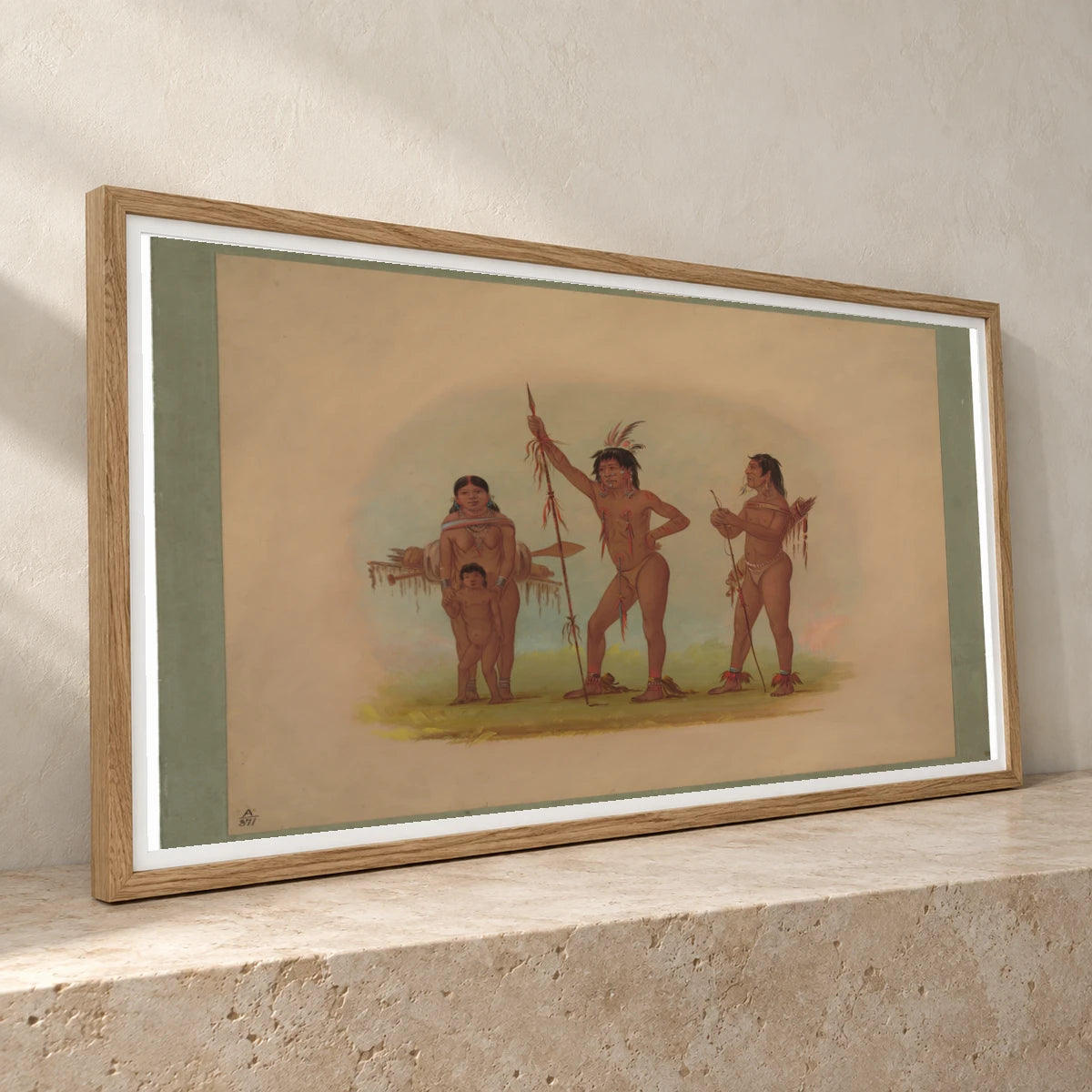 Four Mura Indians 1965.16.239 — Famous Paintings famous paintings print by SaamCrafts