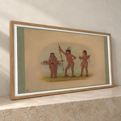 Four Mura Indians 1965.16.239 — Famous Paintings famous paintings print by SaamCrafts