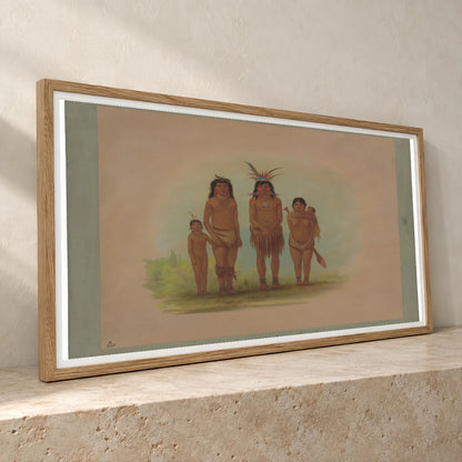 Four Sepibo Indians 1965.16.234 — Famous Paintings famous paintings print by SaamCrafts
