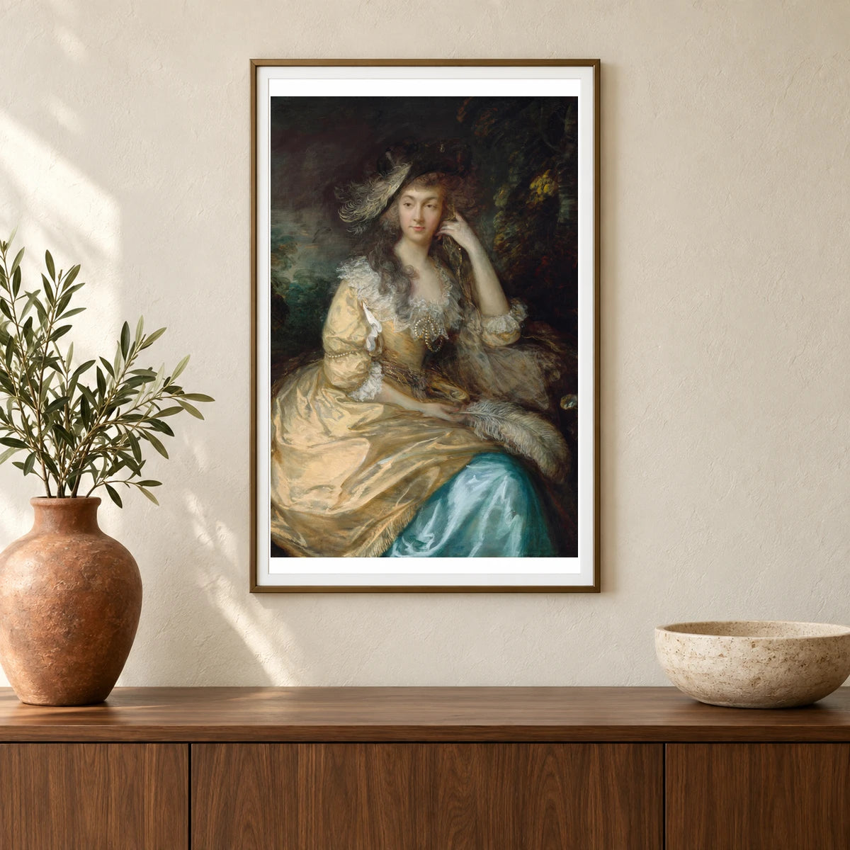 Frances Susanna, Lady De Dunstanville 2014.79.706 — Famous Paintings shown in a styled interior