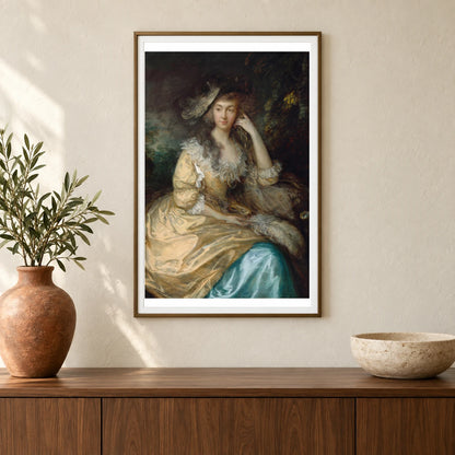Frances Susanna, Lady De Dunstanville 2014.79.706 — Famous Paintings shown in a styled interior