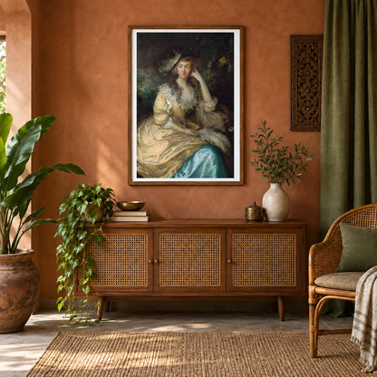 Frances Susanna, Lady De Dunstanville 2014.79.706 — Famous Paintings shown in a styled interior