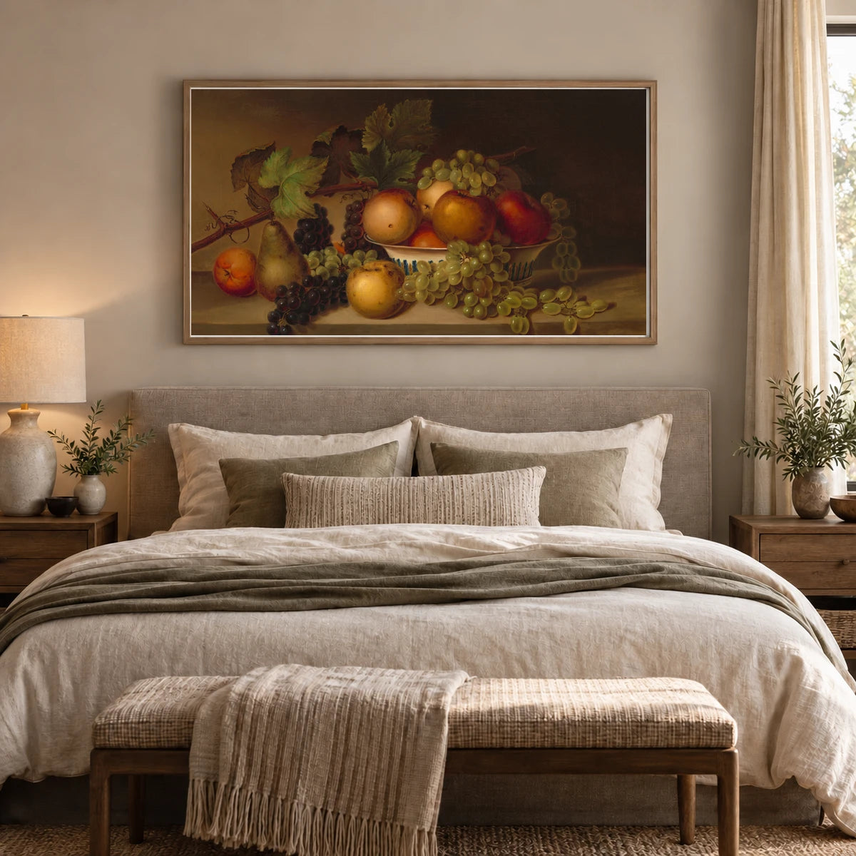 Fruit 2014.136.71 — Famous Paintings shown in a styled interior