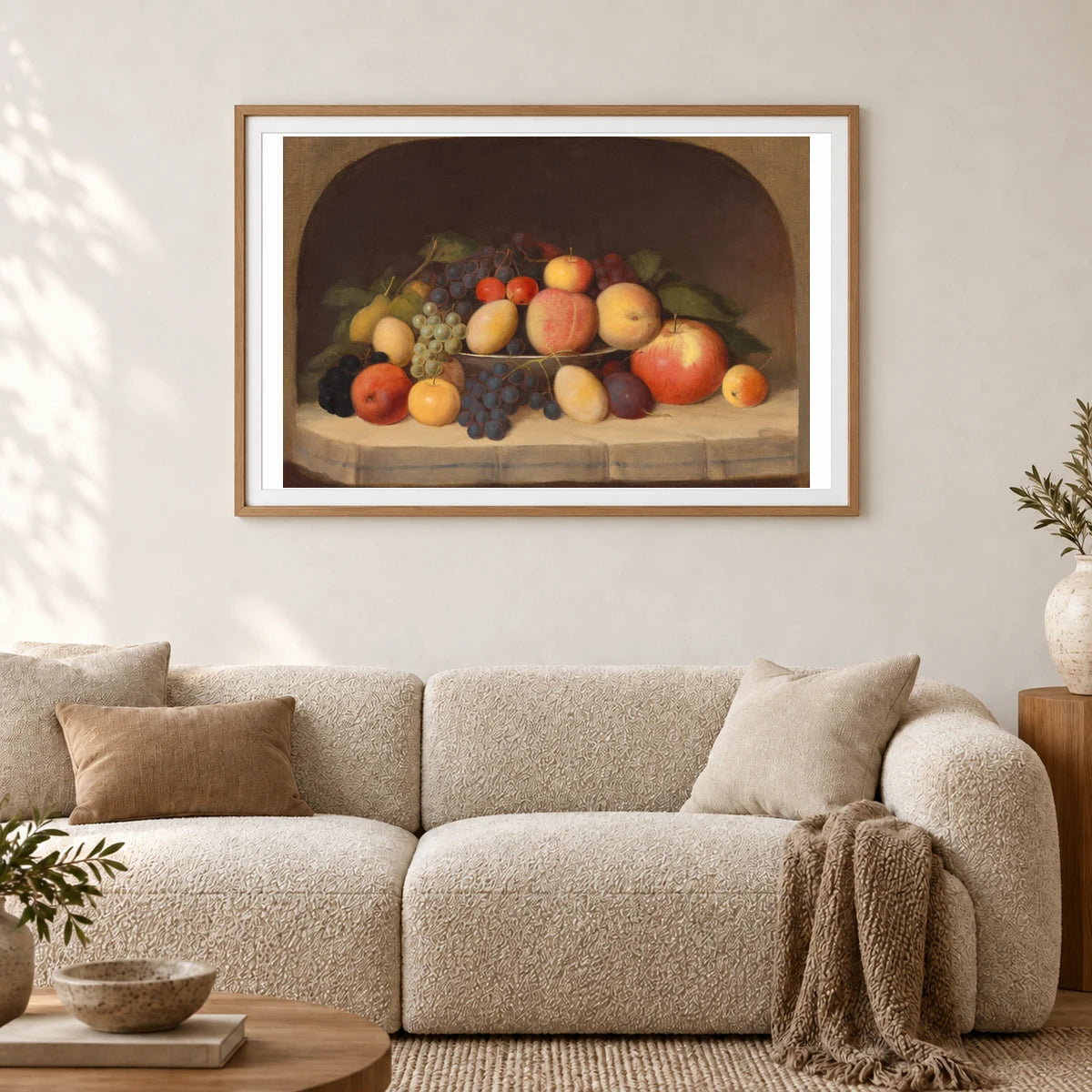 Fruit Still Life 2014.136.106 — Famous Paintings shown in a styled interior
