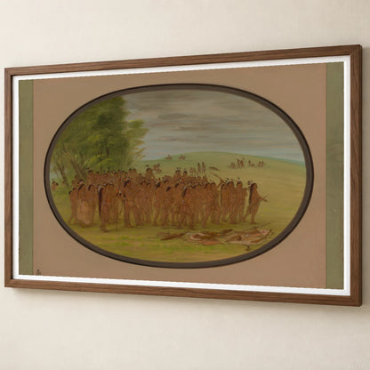 Game Of The Arrow Mandan 1965.16.83 — Famous Paintings famous paintings print by SaamCrafts