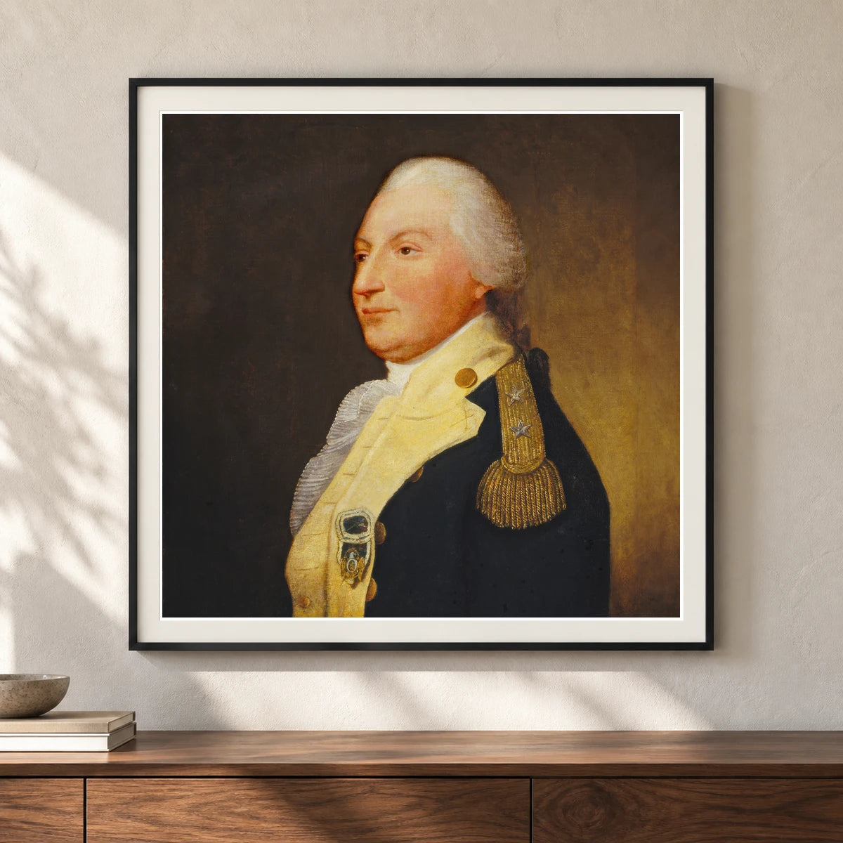 General William Smallwood 1947.17.89 — Famous Paintings shown in a styled interior