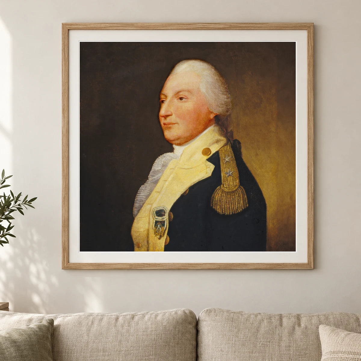 General William Smallwood 1947.17.89 — Famous Paintings shown in a styled interior