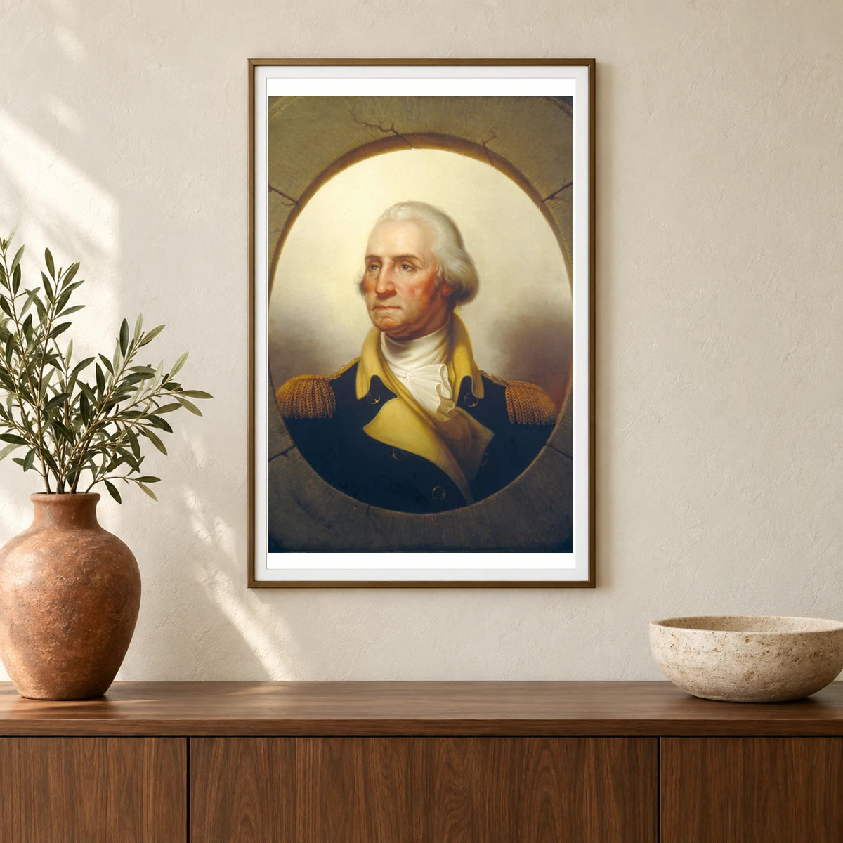 George Washington 1942.7.1 — Famous Paintings shown in a styled interior