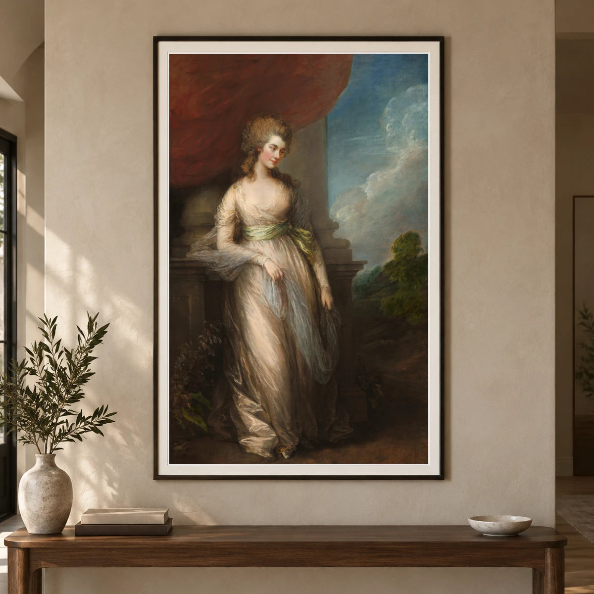 Georgiana, Duchess Of Devonshire 1937.1.93 — Famous Paintings shown in a styled interior