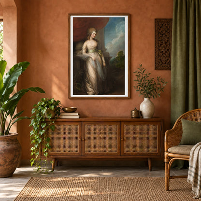 Georgiana, Duchess Of Devonshire 1937.1.93 — Famous Paintings shown in a styled interior