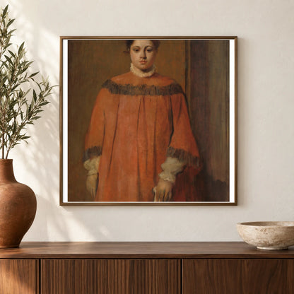 Girl In Red 1963.10.17 — Famous Paintings shown in a styled interior