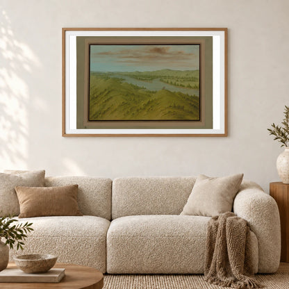 Grassy Bluffs, Upper Missouri 1965.16.193 — Famous Paintings shown in a styled interior