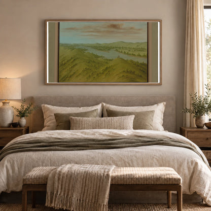 Grassy Bluffs, Upper Missouri 1965.16.193 — Famous Paintings shown in a styled interior