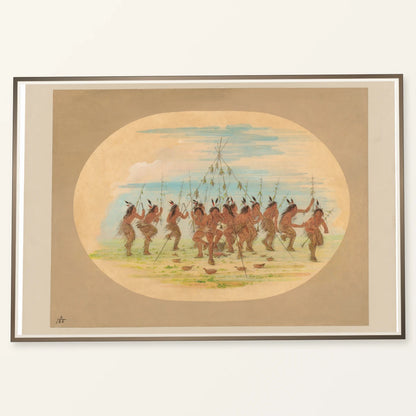 Green Corn Dance Minatarrees 1965.16.81 — Famous Paintings famous paintings print by SaamCrafts