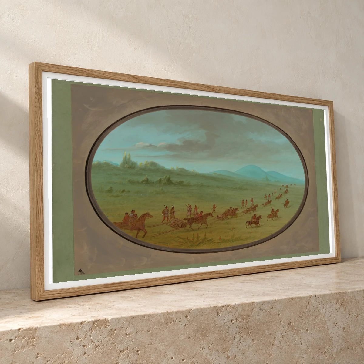 Halsey S Bluff Sioux Indians On The March 1965.16.13 — Famous Paintings famous paintings print by SaamCrafts
