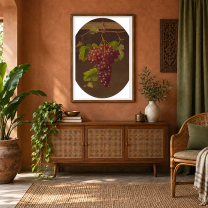 Hanging Bunch Of Grapes 2018.44.21 — Famous Paintings shown in a styled interior