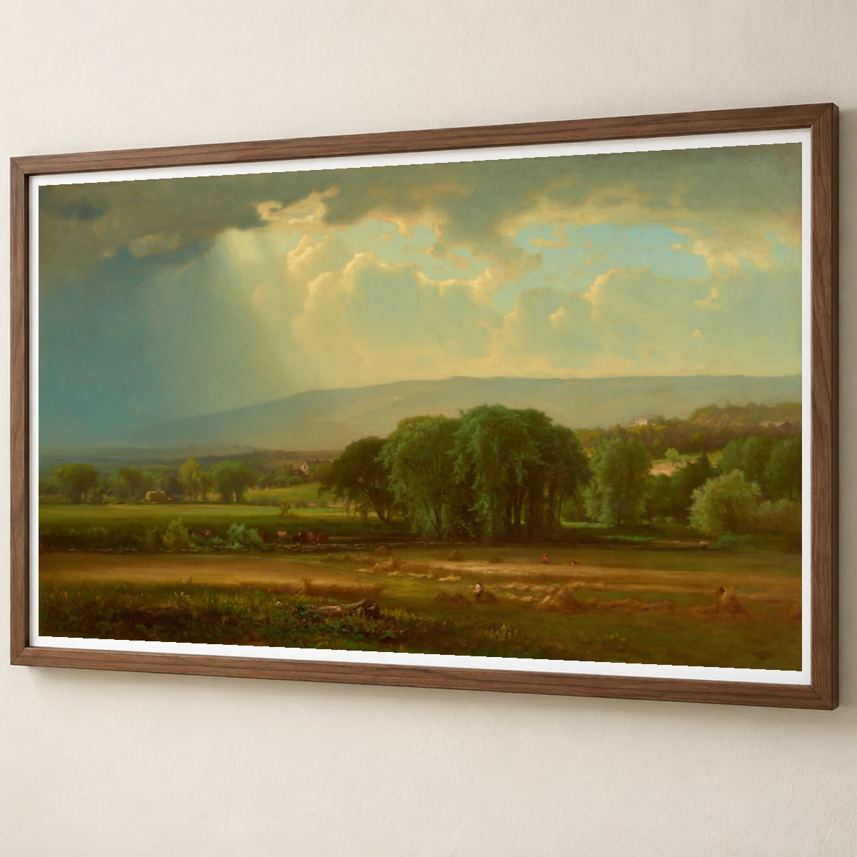 Harvest Scene In The Delaware Valley 2002.154.1 — Famous Paintings famous paintings print by SaamCrafts