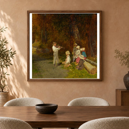 His First Appearance In Public 2003.42.1 — Famous Paintings shown in a styled interior