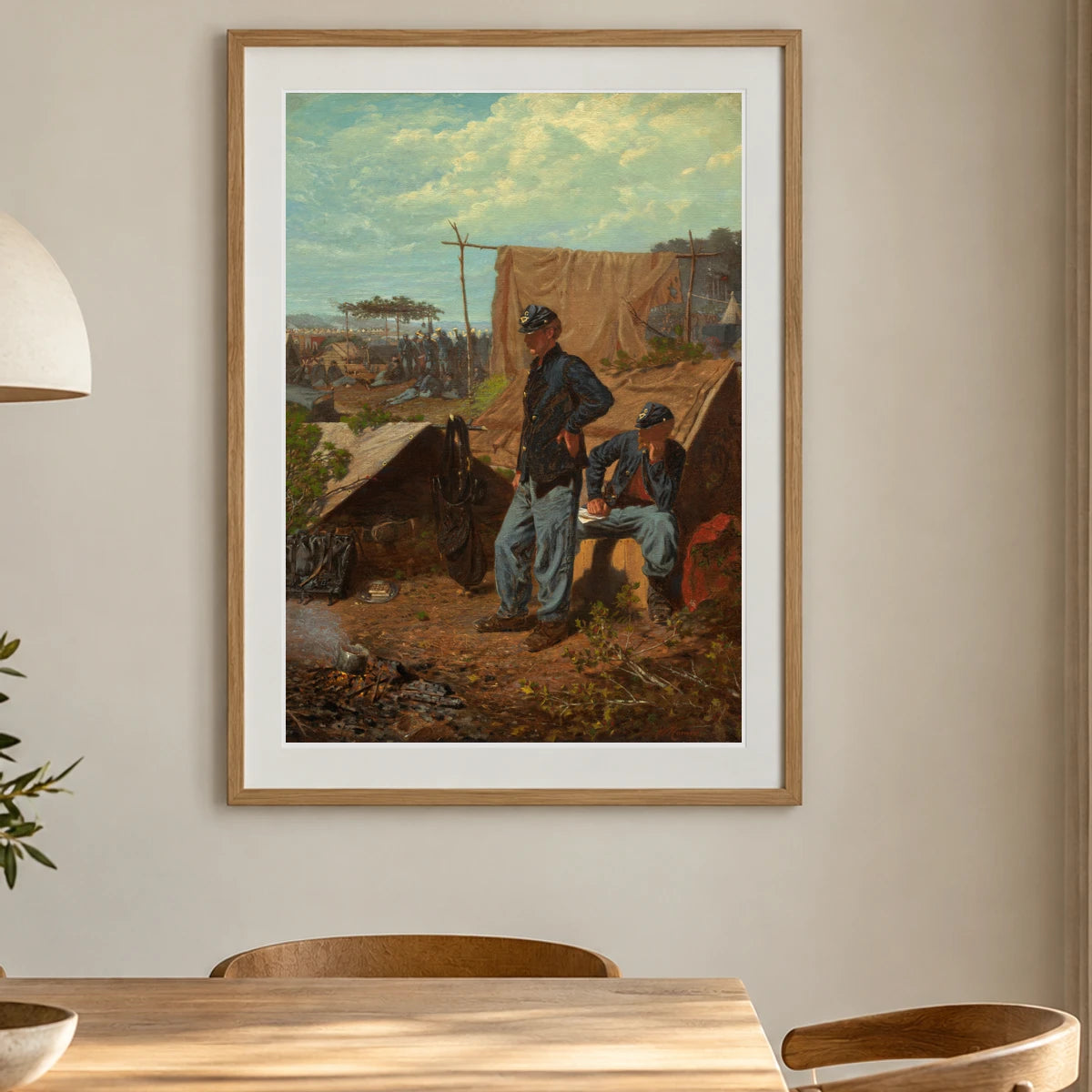 Home, Sweet Home 1997.72.1 — Famous Paintings shown in a styled interior