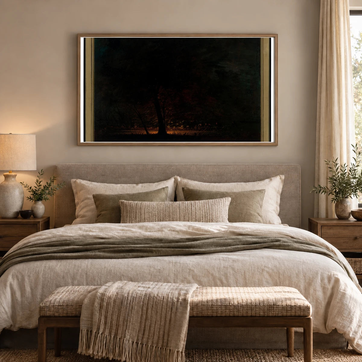 Ignis Fatuus, Rio Uruguay 1965.16.292 — Famous Paintings shown in a styled interior