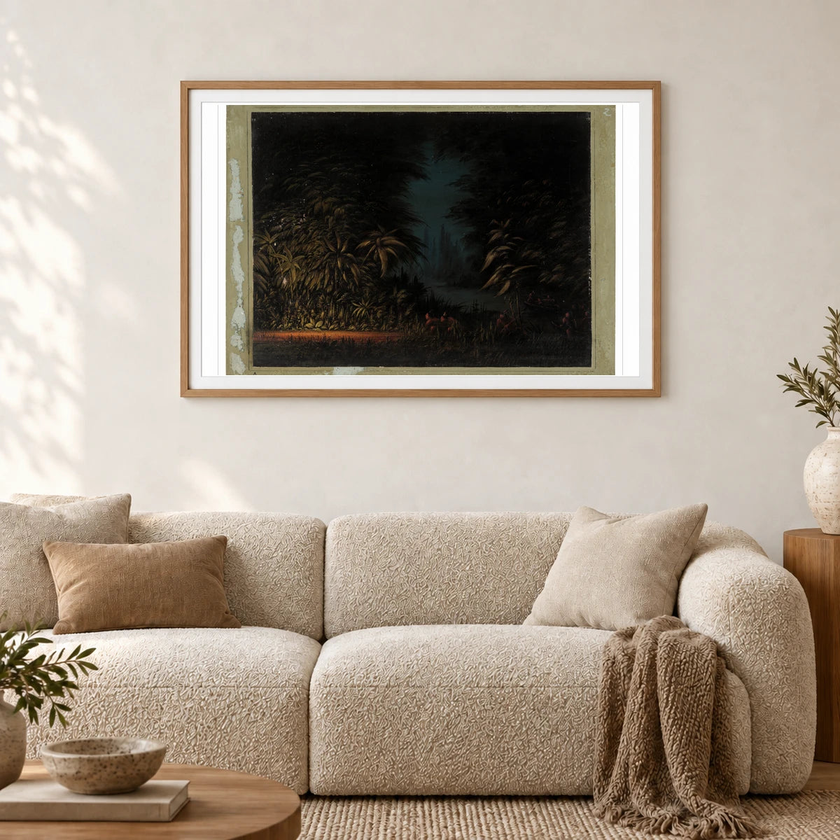 Ignis Fatuus Zurumati 1965.16.261 — Famous Paintings shown in a styled interior