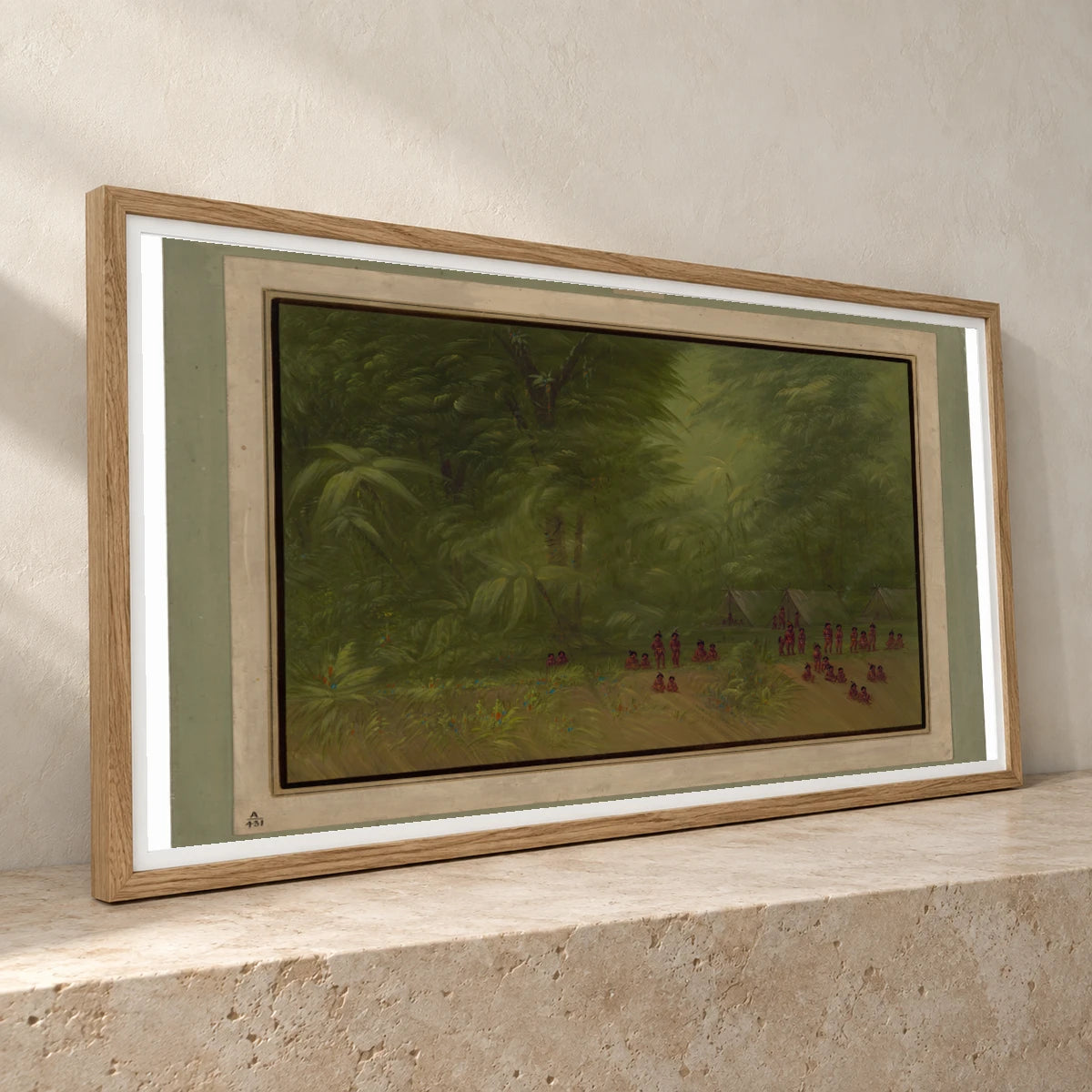 Indian Camp In The Forest 1965.16.289 — Famous Paintings famous paintings print by SaamCrafts
