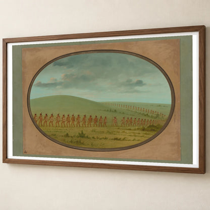 Indian File Iowa 1965.16.212 — Famous Paintings famous paintings print by SaamCrafts