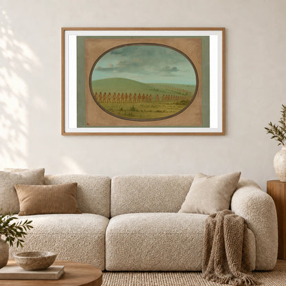 Indian File Iowa 1965.16.212 — Famous Paintings shown in a styled interior