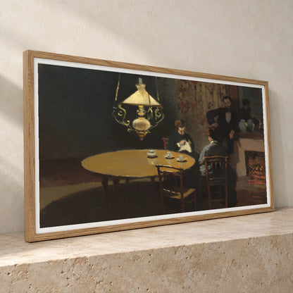 Interior, After Dinner 1983.1.26 — Famous Paintings famous paintings print by SaamCrafts