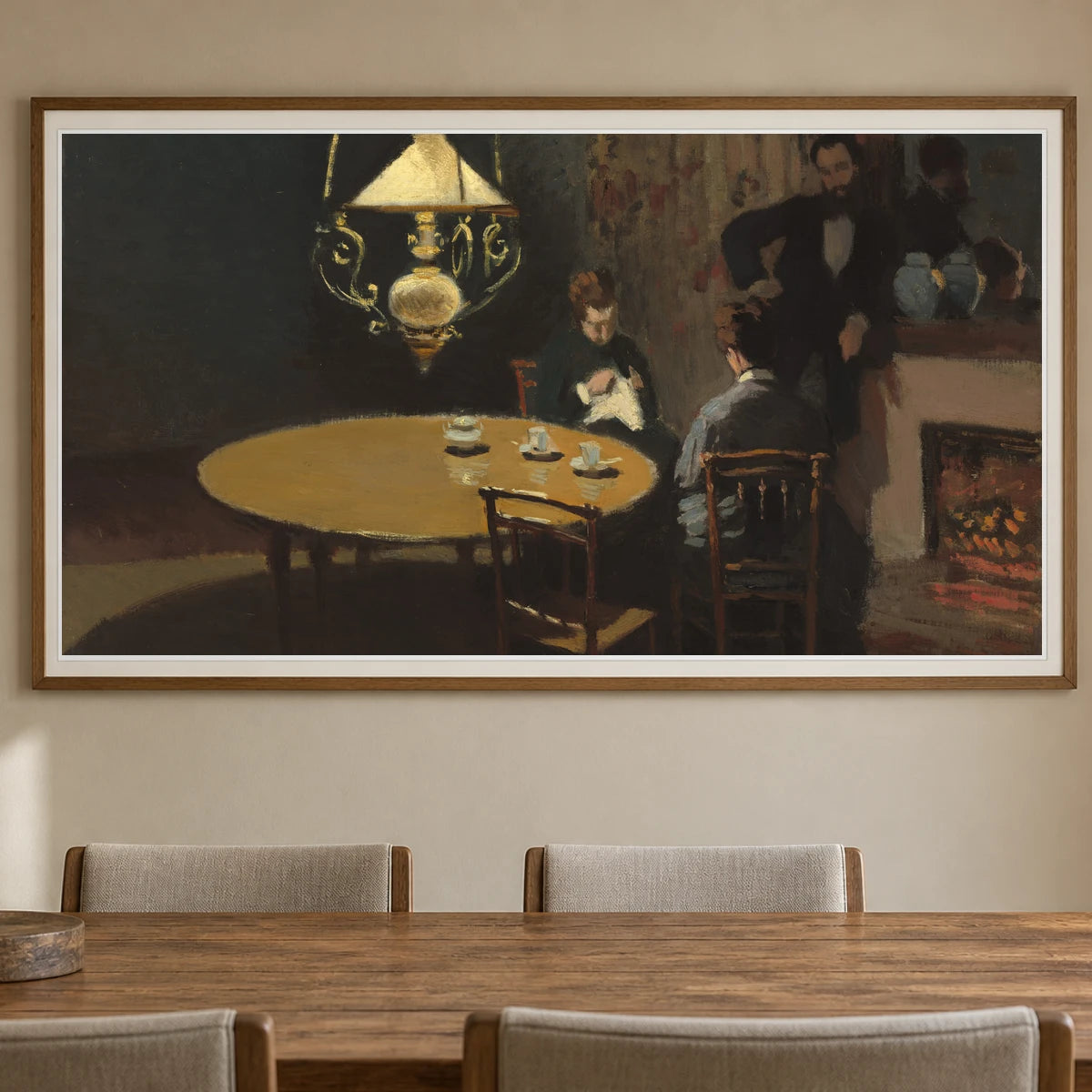 Interior, After Dinner 1983.1.26 — Famous Paintings shown in a styled interior